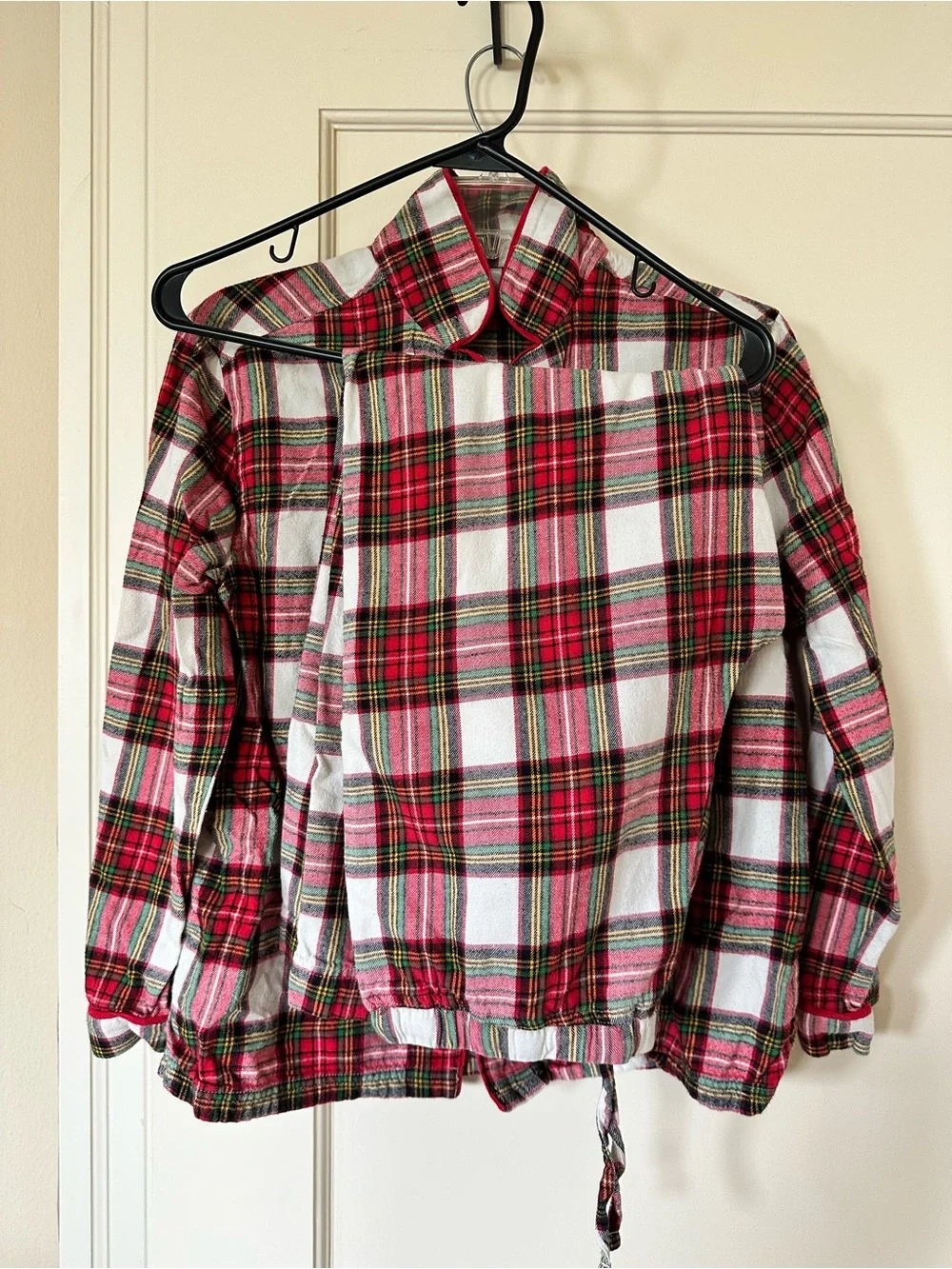 Hanna Andersson XS Red Plaid Cotton Pajama set
